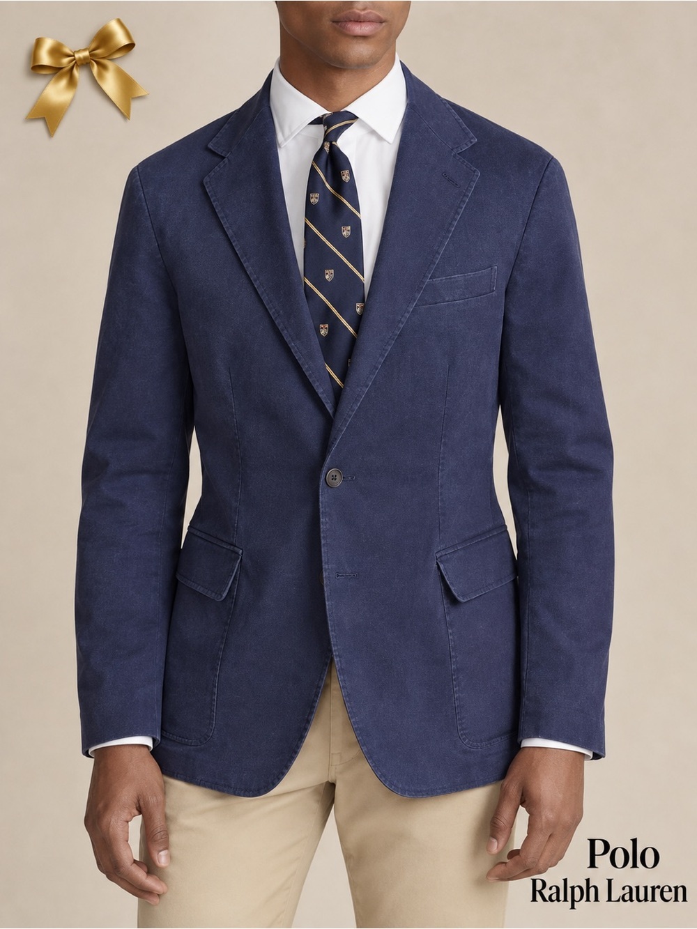 Polo Ralph Lauren Navy Stretch Sport Coat Size S